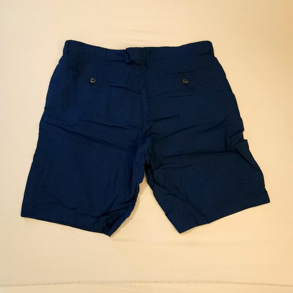 Jachs NY Blue Seersucker Short, 31" - Picture 2 of 3